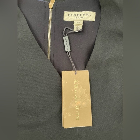 Burberry LONDON women navy blue black sheath pencil dress NWT - Picture 5 of 8